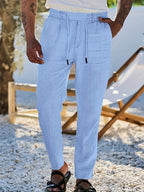 Eduardo | Pantalones de Lino con Cordón