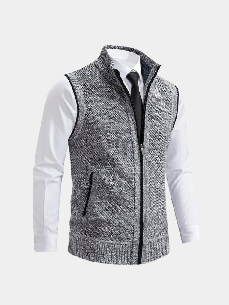 Diego | CHALECO ELEGANTE CON CREMALLERA