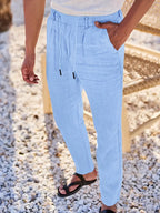Eduardo | Pantalones de Lino con Cordón