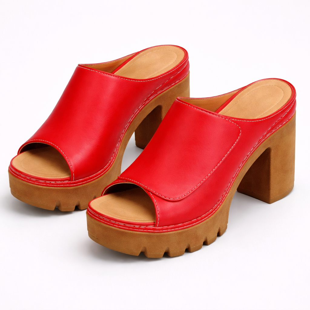 Constanza | Sandalias con Plataforma y Tacón Grueso