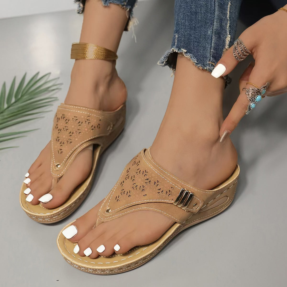 Alhelí | Sandalias con cuña: comodidad y sujeción