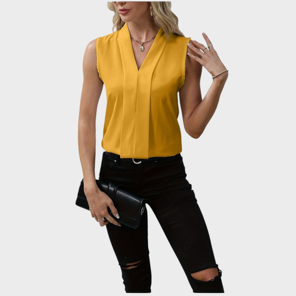 Viviana | Blusa Sin Mangas con Cuello en V