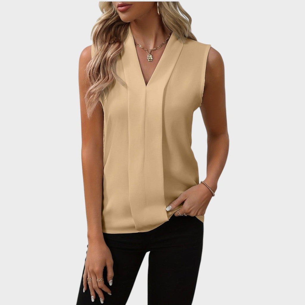 Viviana | Blusa Sin Mangas con Cuello en V