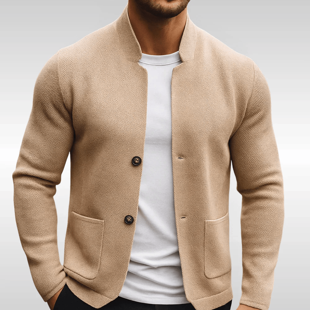 Enzo | CHAQUETA DE PUNTO TEXTURIZADO PARA HOMBRE