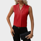 Viviana | Blusa Sin Mangas con Cuello en V