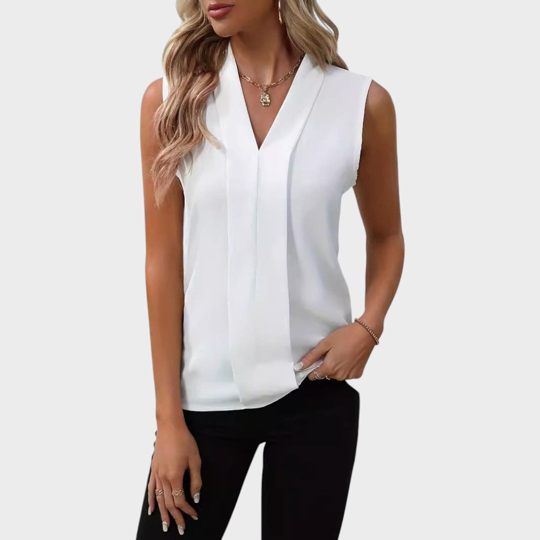 Viviana | Blusa Sin Mangas con Cuello en V