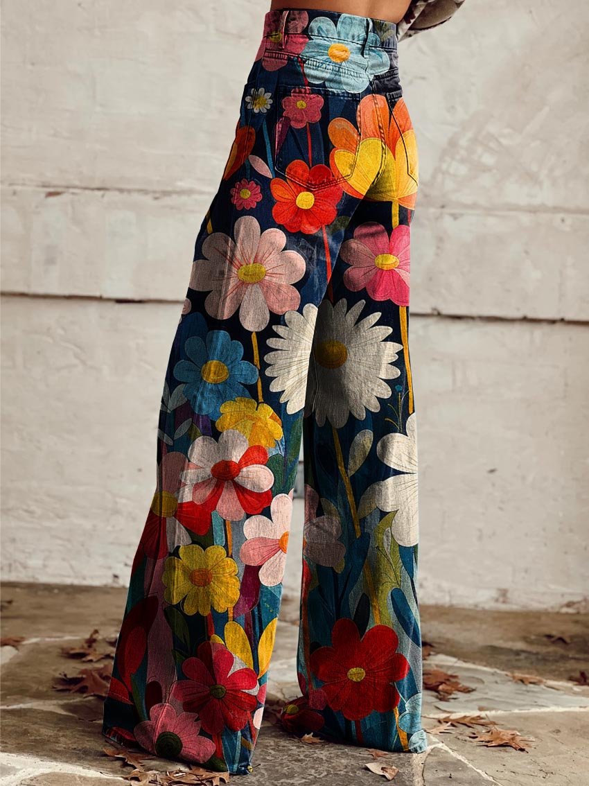 Odette | Pantalones anchos con estampado floral