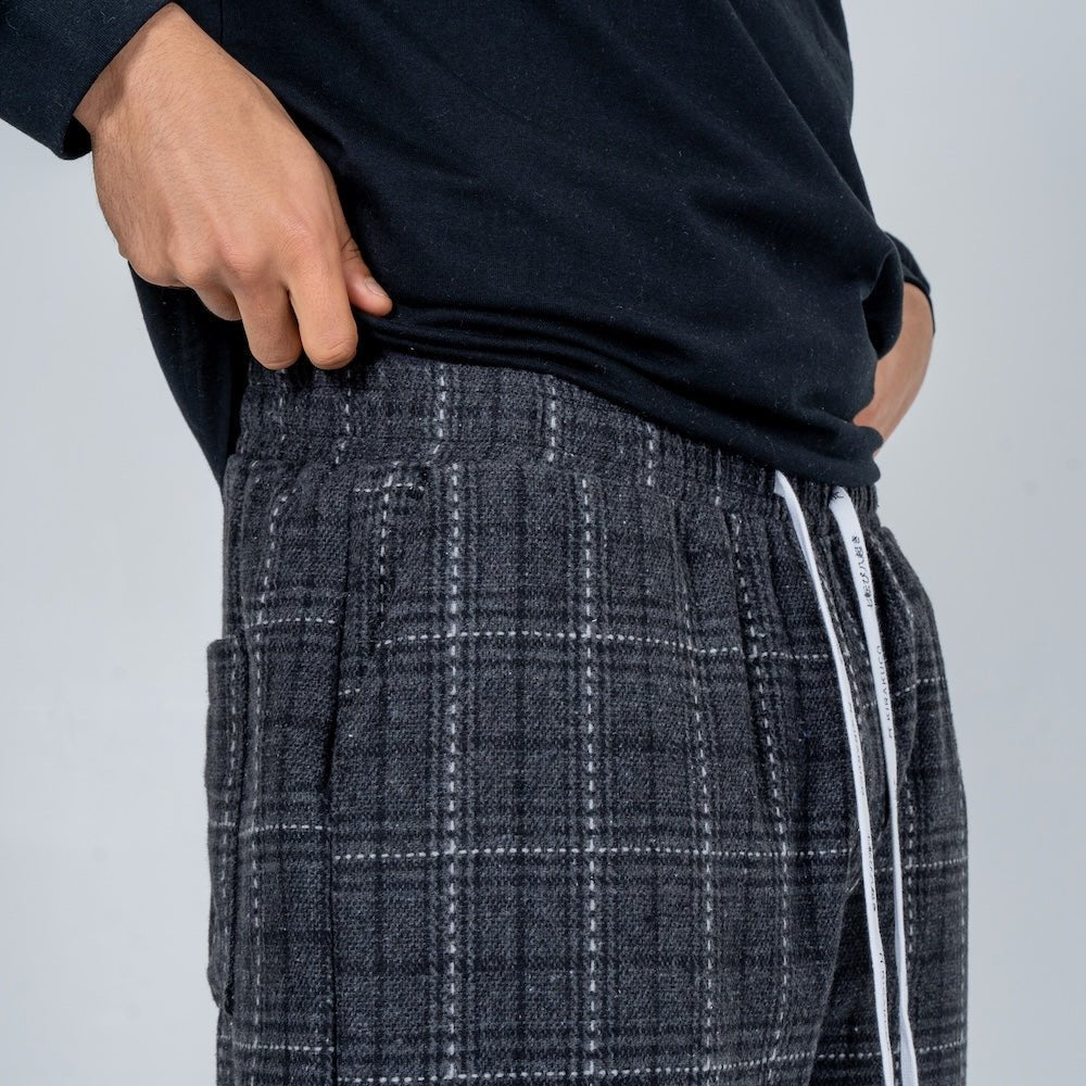 Unai | Pantalón Confort de cuadros - Inés Atelier