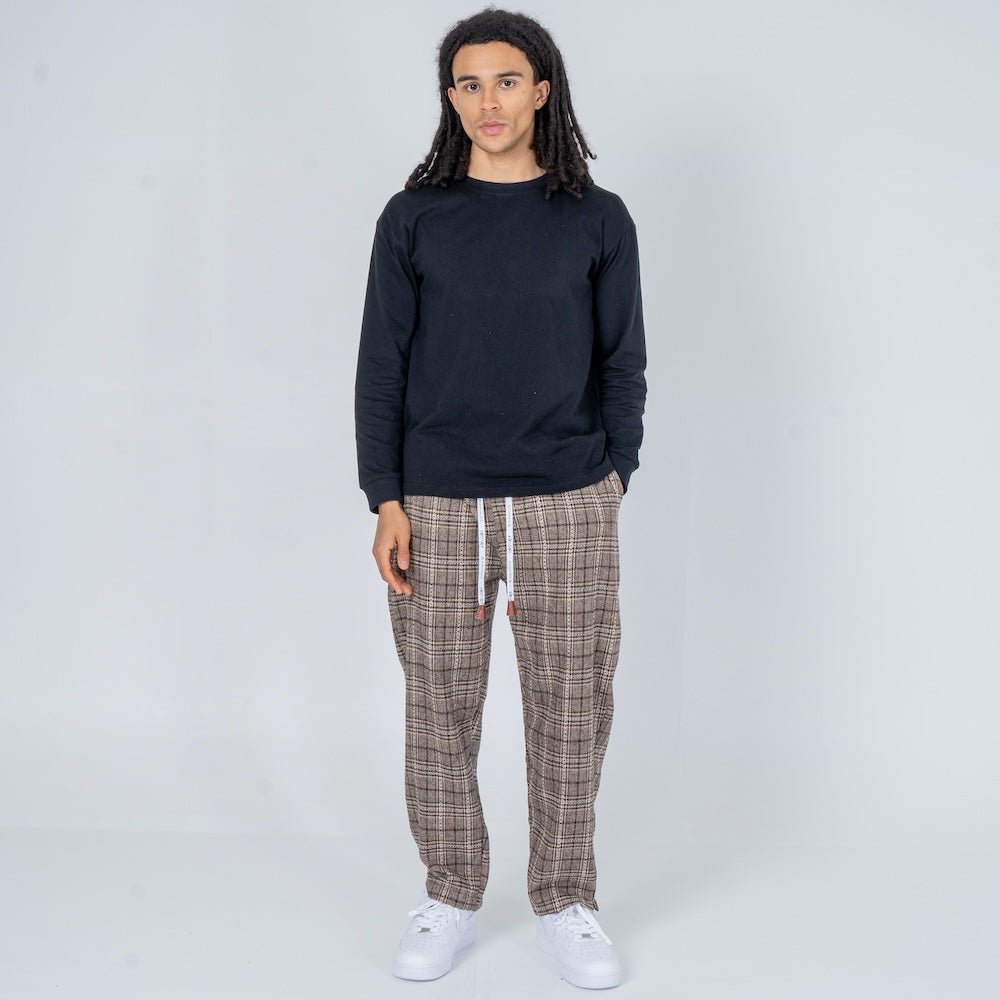 Unai | Pantalón Confort de cuadros - Inés Atelier