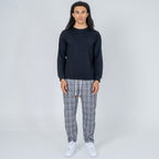 Unai | Pantalón Confort de cuadros - Inés Atelier