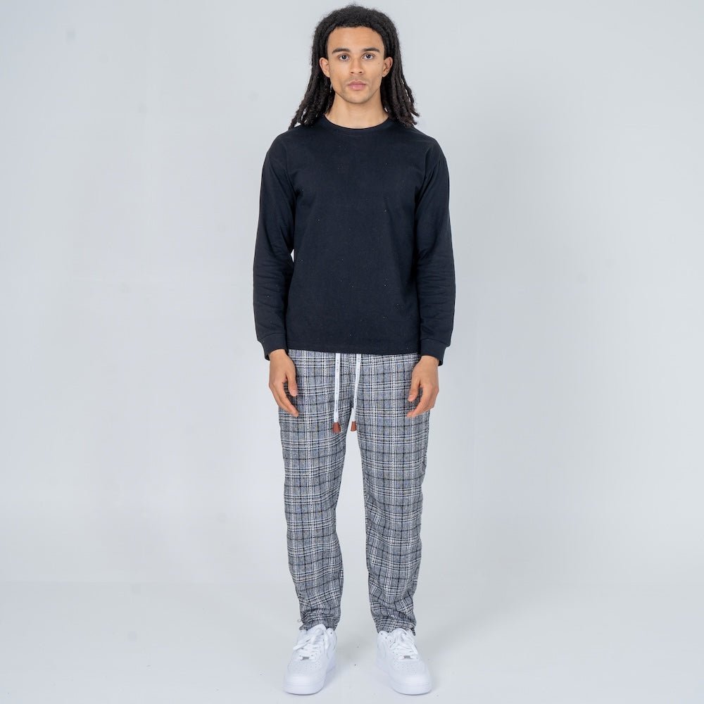 Unai | Pantalón Confort de cuadros - Inés Atelier