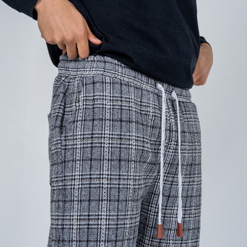 Unai | Pantalón Confort de cuadros - Inés Atelier