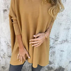 Lucía | Jersey Cuello en V y corte holgado - Inés Atelier