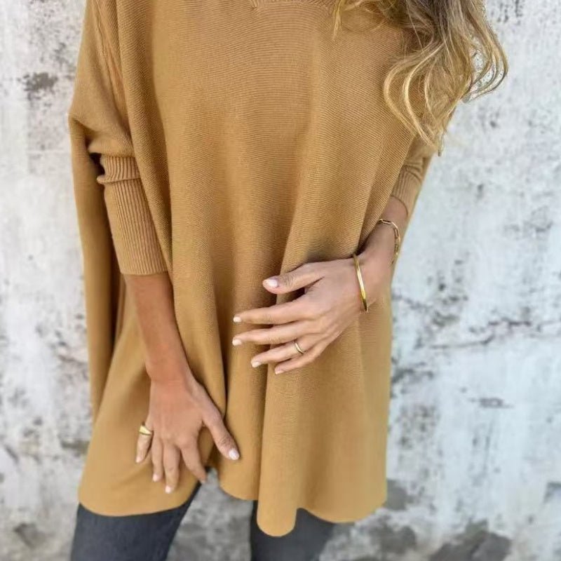 Lucía | Jersey Cuello en V y corte holgado - Inés Atelier