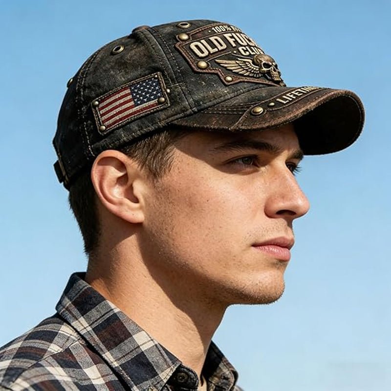 Axel | Gorra vintage bordada del Old Fuckers Club - Inés Atelier