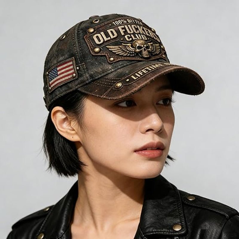 Axel | Gorra vintage bordada del Old Fuckers Club - Inés Atelier