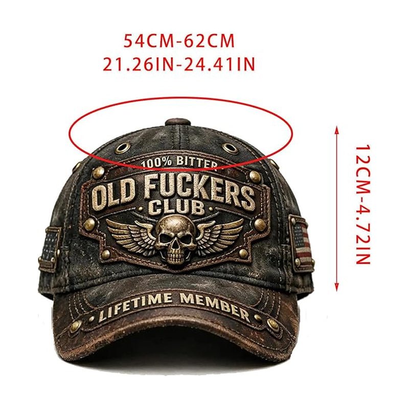 Axel | Gorra vintage bordada del Old Fuckers Club - Inés Atelier