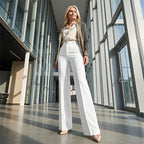 Emma | Pantalón de Sastre Elástico de Tiro Alto - Inés Atelier