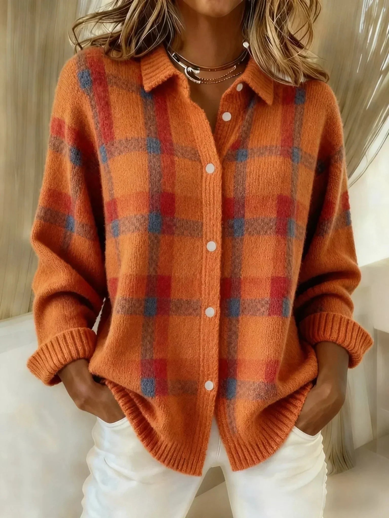 Nubia | Jersey retro a cuadros: estilo atemporal - Inés Atelier